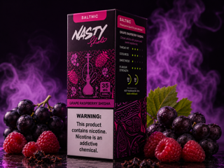 نستی 30میل قلیان انگور وتمشک|Grape Raspberry Shisha 30ML